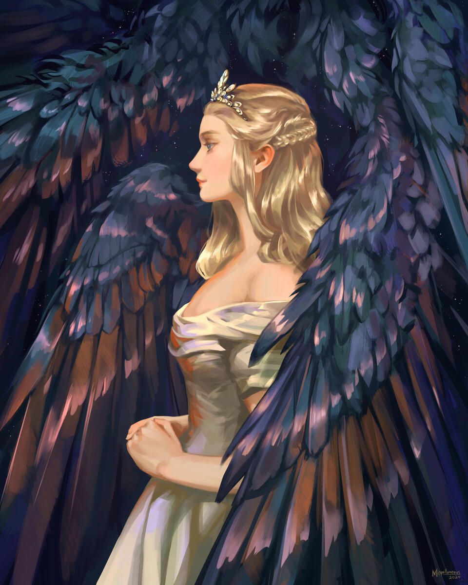 The Princess and The Hero - Poster of Slay the Princess Visual Novel by Black Tabby Games