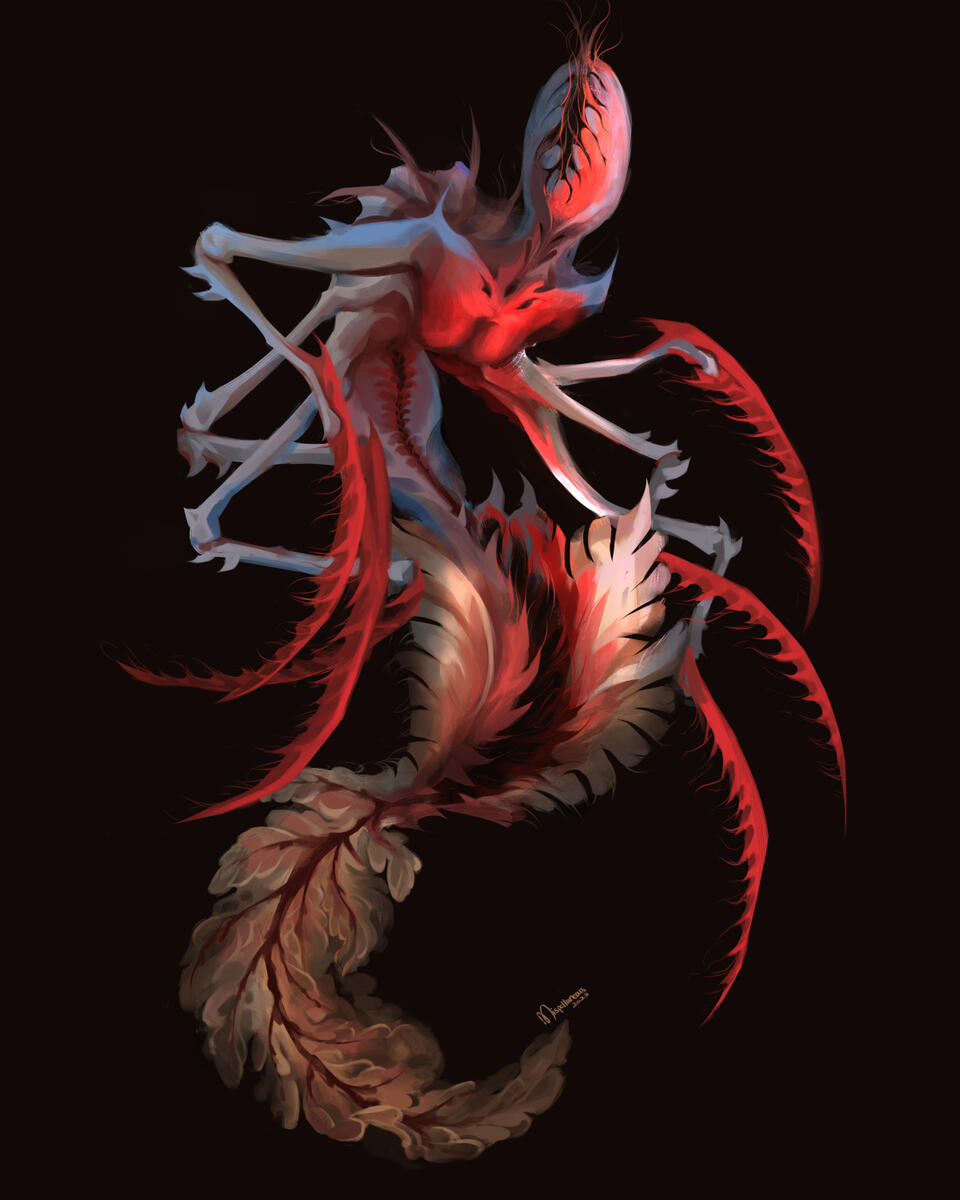 Spooky Mermaid Concept Art - Mermay